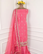 Glass Pink Unstitched Suit